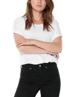 T-Shirt Only Moster Blanc Pour Femme