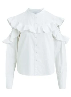 Chemise Vila Vinavaro Blanc 8 Chemise Vila Vinavaro Blanc -Jolie Boutique gallery M046476 4