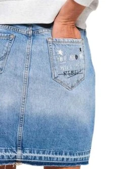 Jupe Superdry Denim Mini Pour Femme -Jolie Boutique gallery M048835 3