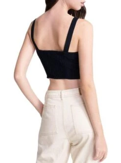 Top Superdry Eden Lino Bleu Marine Pour Femme -Jolie Boutique gallery M093537 2