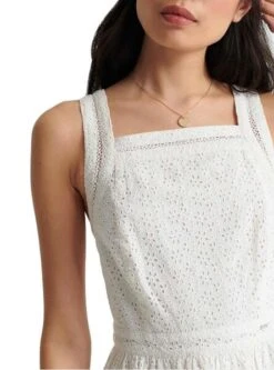 Robe Superdry Blaire Blanc Pour Femme -Jolie Boutique gallery M093552 3