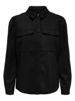 Chemise Only Eilena Lana Noire Pour Femme -Jolie Boutique gallery M107394 4