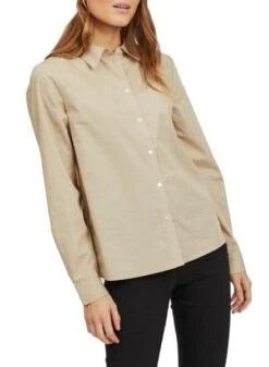 Chemise Vila Beige Vigami Pour Femme