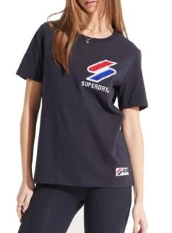T-Shirt Superdry Sportstyle Noire Pour Femme -Jolie Boutique gallery M120241 4