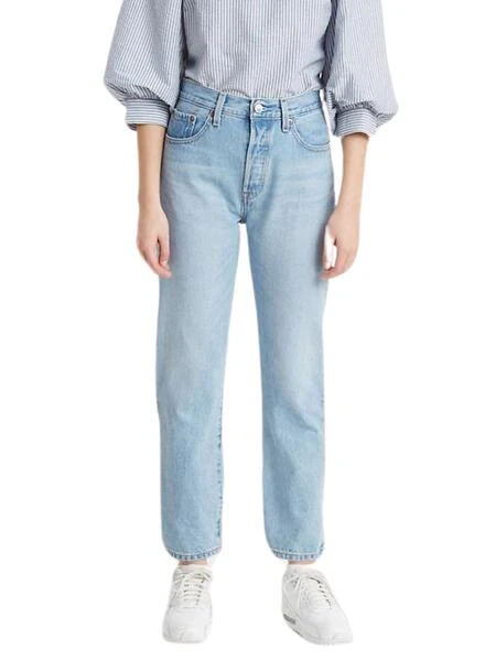 Pantalon Jeans Levi's 501 Crop Ojai Bleu Femme 1 Pantalon Jeans Levi's 501 Crop Ojai Bleu Femme