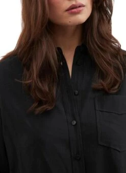 Chemise Vila Polinea Oversize Noire Pour Femme -Jolie Boutique gallery M143727 3