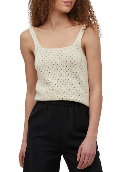 Top Vila Calado Visible Beige Pour Femme 1 Top Vila Calado Visible Beige Pour Femme