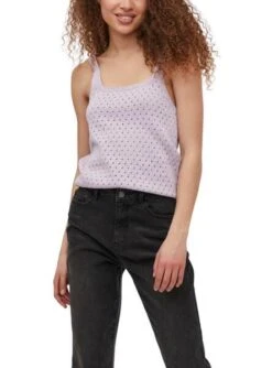 Top Vila Sibile Calado Malva Pour Femme -Jolie Boutique gallery M143792 1