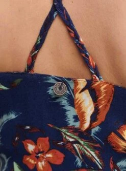 Robe Superdry Fleurs Vintage Bleu Marine Pour Femme -Jolie Boutique gallery M147530 4