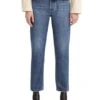 Jeans Levis 501 Crop Bleu Pour Femme