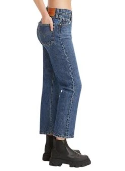 Jeans Levis 501 Crop Bleu Pour Femme -Jolie Boutique gallery M149833 3