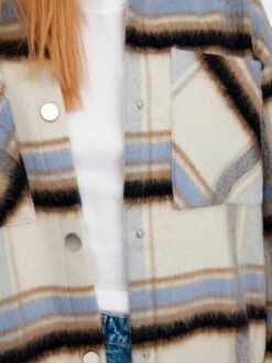 Surchemise Only Masha Cadres Beige Pour Femme -Jolie Boutique gallery M150067 3