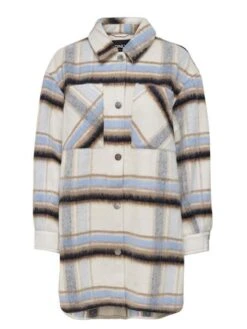 Surchemise Only Masha Cadres Beige Pour Femme -Jolie Boutique gallery M150067 4