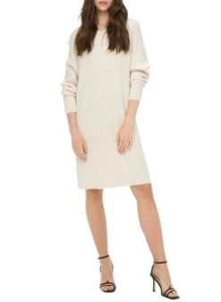 Robe Only Fia Katia Côtelé Pour Femme Beige