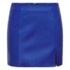 Jupe Only Leni Polipiel Bleu Électrique Pour Femme