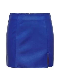 Jupe Only Leni Polipiel Bleu Électrique Pour Femme