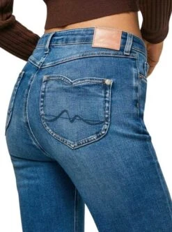 Jeans Pepe Jeans Willa Bleu Pour Femme -Jolie Boutique gallery M150571 4
