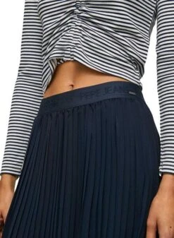 Jupe Pepe Jeans Fay Bleu Marine Pour Femme -Jolie Boutique gallery M151460 3