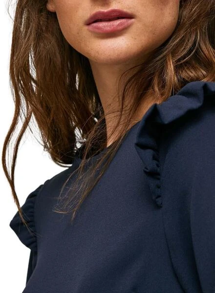 Robe Pepe Jeans Dorothy Bleu Marine Pour Femme 3 Robe Pepe Jeans Dorothy Bleu Marine Pour Femme – Image 3