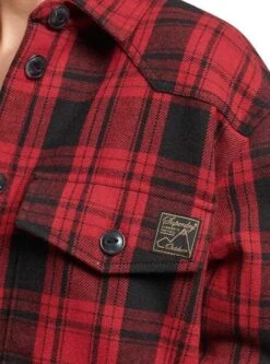Surchemise Superdry Vintage Cadres Femme Rouge -Jolie Boutique gallery M153682 4