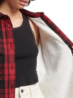 Surchemise Superdry Vintage Cadres Femme Rouge -Jolie Boutique gallery M153682 6