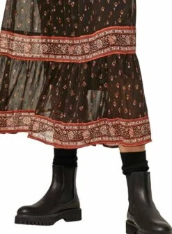 Jupe Pepe Jeans Brun Ethnique Différent Pour Femme -Jolie Boutique gallery M154166 3