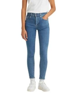 Pantalon Jeans Levis 721 High Rise Bleu Femme
