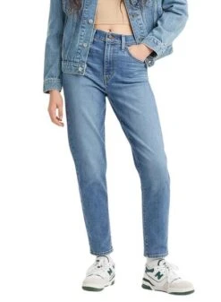 Pantalon Jeans Levis High Waisted Bleu Femme
