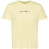 T-Shirt Tommy Jeans Serif Jaune Pour Femme