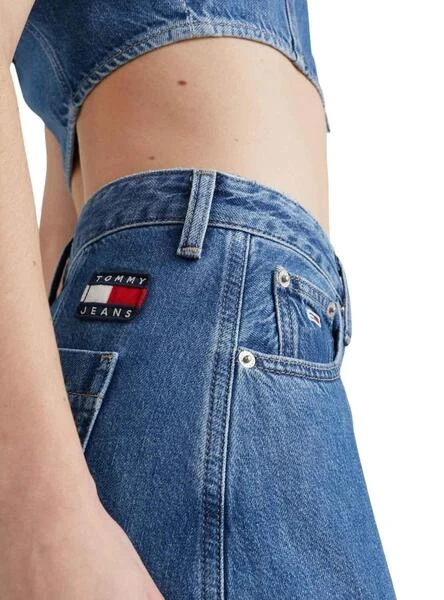 Jupe Tommy Jeans A-Line Bleu Pour Femme 3 Jupe Tommy Jeans A-Line Bleu Pour Femme – Image 3