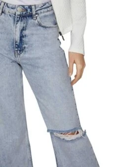 Pantalon Jeans Vila Fiona Bleu Claro Pour Femme -Jolie Boutique gallery M155826 3