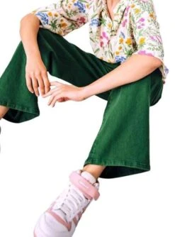 Pantalon Jeans Vila Vigree Vert Pour Femme -Jolie Boutique gallery M155830 3