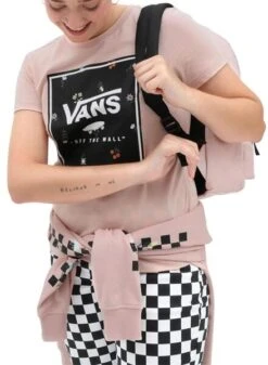 T-Shirt Vans Micro Disty Rose Pour Femme