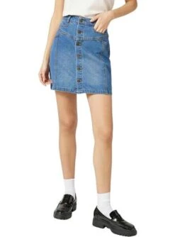 Jupe Naf Naf Gagathe Bleu Pour Femme