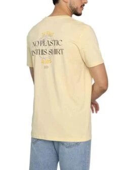 T-Shirt Klout No Plastic Jaune -Jolie Boutique gallery M157659 5