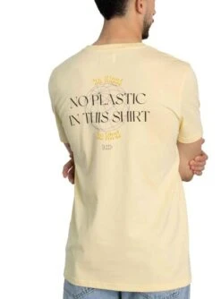 T-Shirt Klout No Plastic Jaune -Jolie Boutique gallery M157659 6