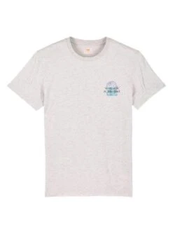 T-Shirt Klout No Plastic Gris Pour Femme Et Homme