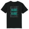 T-Shirt Klout Graphic Noire Et Bleu Turquesa