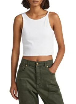 T-Shirt Pepe Jeans Anastasia Blanc Pour Femme