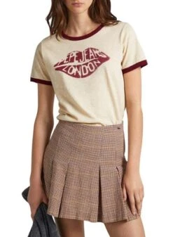 T-Shirt Pepe Jeans Cloudy Beige Pour Femme