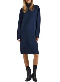 Robe Pepe Jeans Dasya De Knitted Bleu Pour Femme -Jolie Boutique gallery M158153 3