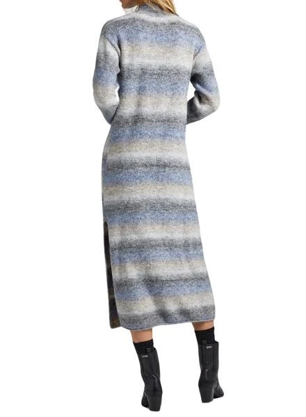 Robe Pepe Jeans Edith Rayures Melange Pour Femme 5 Robe Pepe Jeans Edith Rayures Melange Pour Femme – Image 5