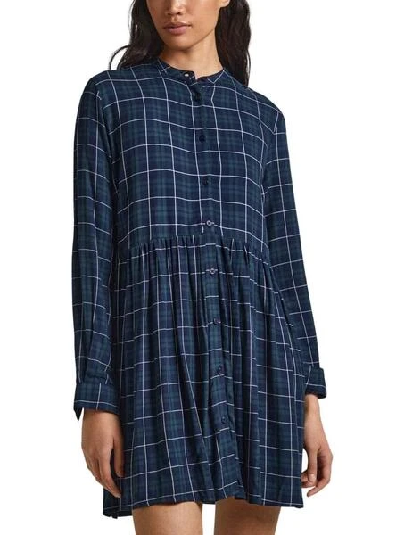 Robe Pepe Jeans Iseult Bleu Pour Femme 1 Robe Pepe Jeans Iseult Bleu Pour Femme