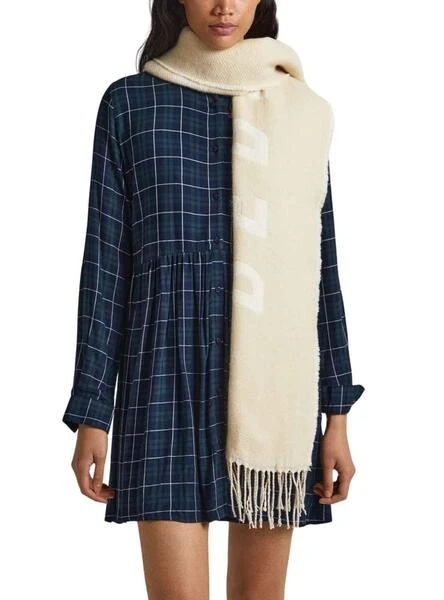 Robe Pepe Jeans Iseult Bleu Pour Femme 5 Robe Pepe Jeans Iseult Bleu Pour Femme – Image 5