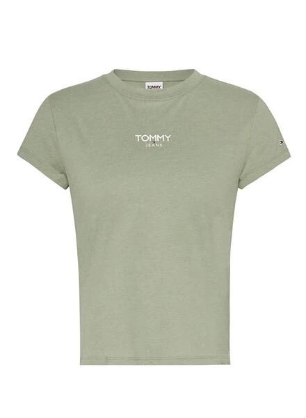 T-Shirt Tommy Jeans Essential Logo Vert Femme 4 T-Shirt Tommy Jeans Essential Logo Vert Femme – Image 4