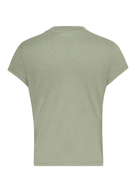 T-Shirt Tommy Jeans Essential Logo Vert Femme 5 T-Shirt Tommy Jeans Essential Logo Vert Femme – Image 5