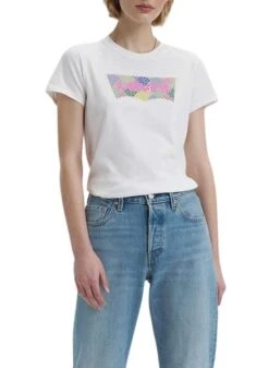 T-Shirt Levis Quilt Blanc Pour Homme