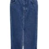 Jupe Denim Only Biamjca Midi Medium Bleu Femme