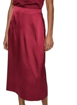 Jupe Vila Vishima Bordeaux Pour Femme -Jolie Boutique gallery M159914 4