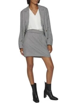 Jupe Vila Vidéo Blanc Et Noire Pour Femme -Jolie Boutique gallery M159968 4